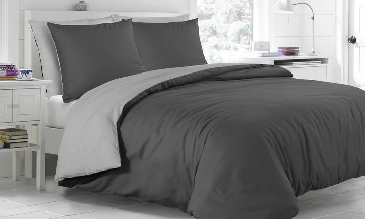 Doppelseitige-Bettwäsche-Set Aus Baumwolle In Der Farbe Nach Wahl