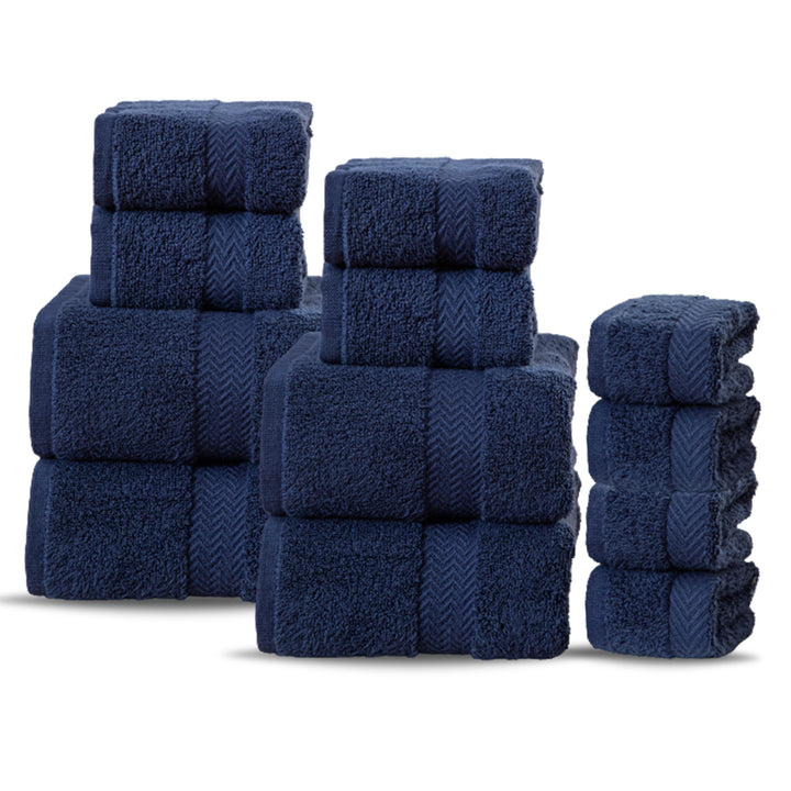 12er-Set Handtücher aus 100% ägyptischer Baumwolle 450 gsm